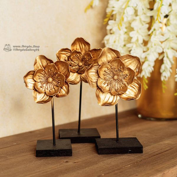 گل پایه دار سه عددی پلی استر طرح 6