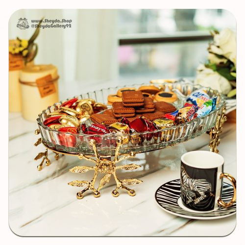 اردوخوری استیل و شیشه بیضی لیا اردوخوری استیل و شیشه بیضی لیا