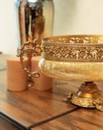 کشکول شیشه و فلز Luster