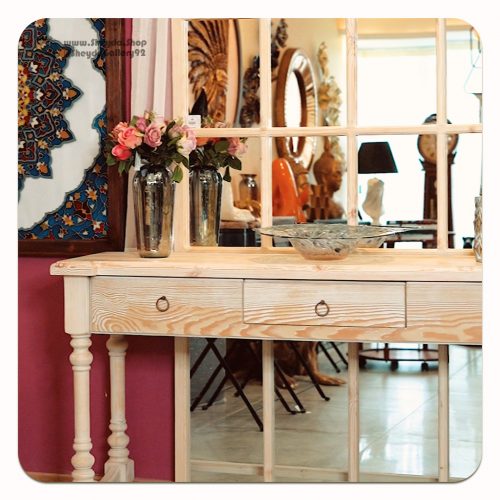 آینه کنسول مارسلا وایت لوتوس آینه کنسول مارسلا وایت لوتوس